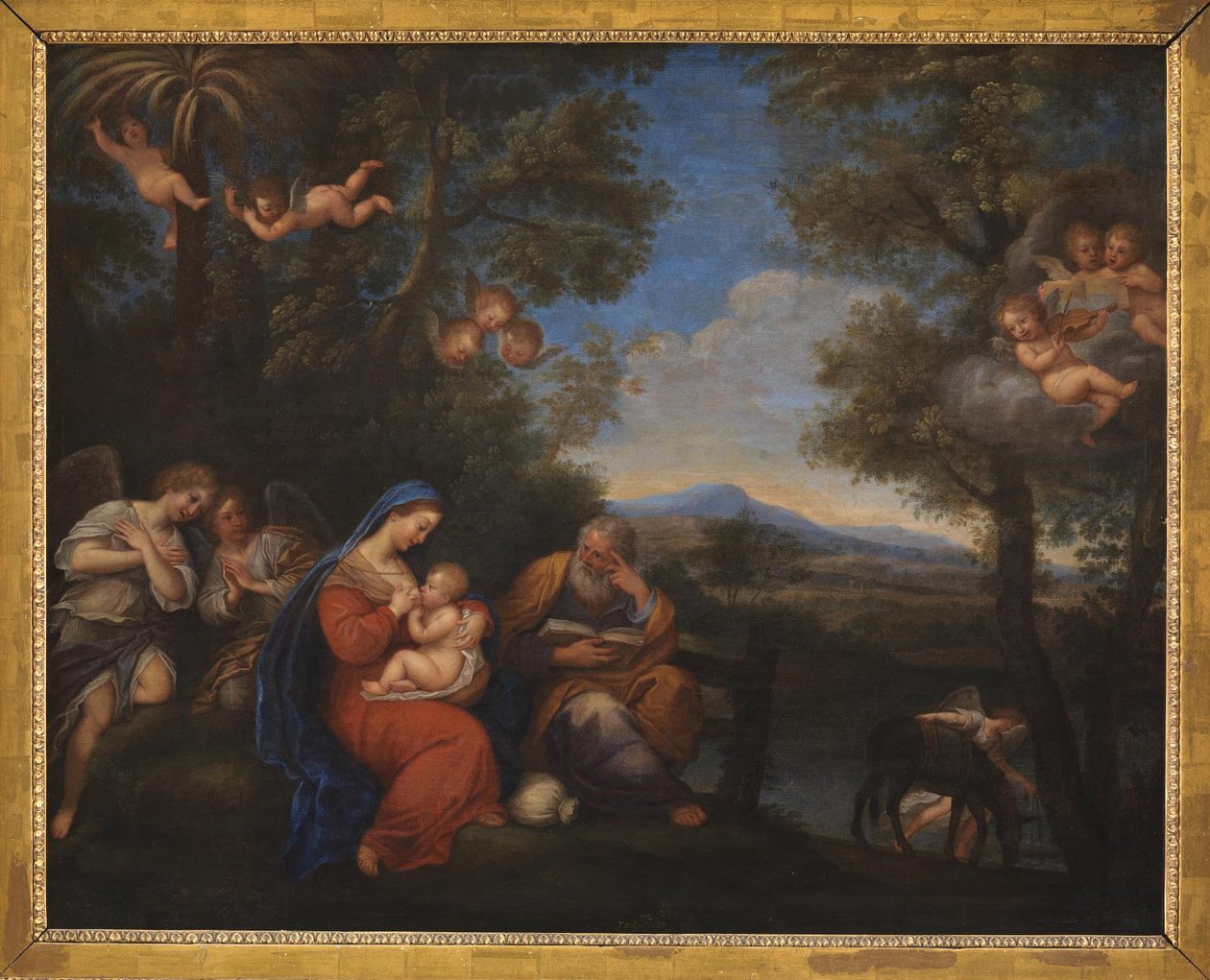 Die Rast auf der Flucht nach Ägypten von Francesco Albani