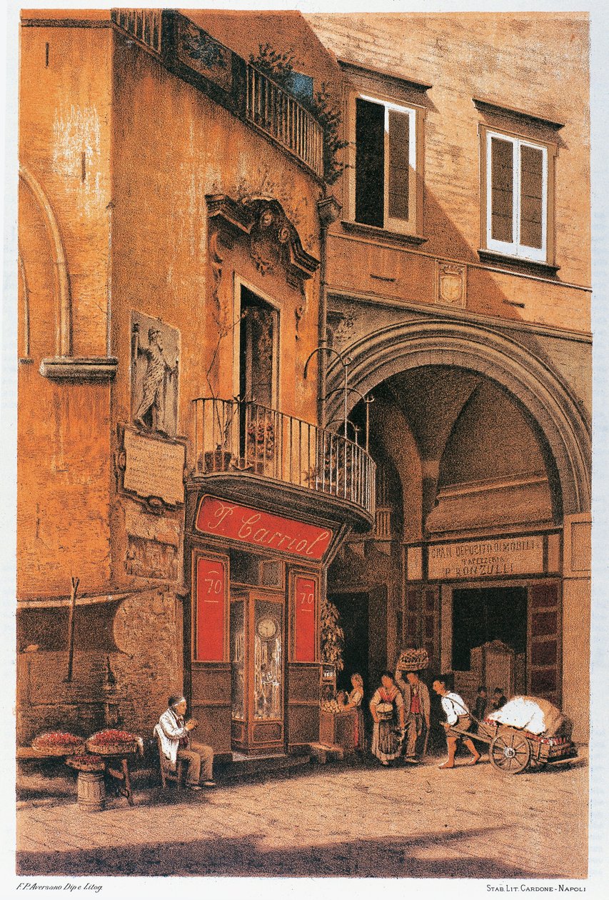 Italien, Neapel, Sedile di Porto Straße von Francesco Aversano