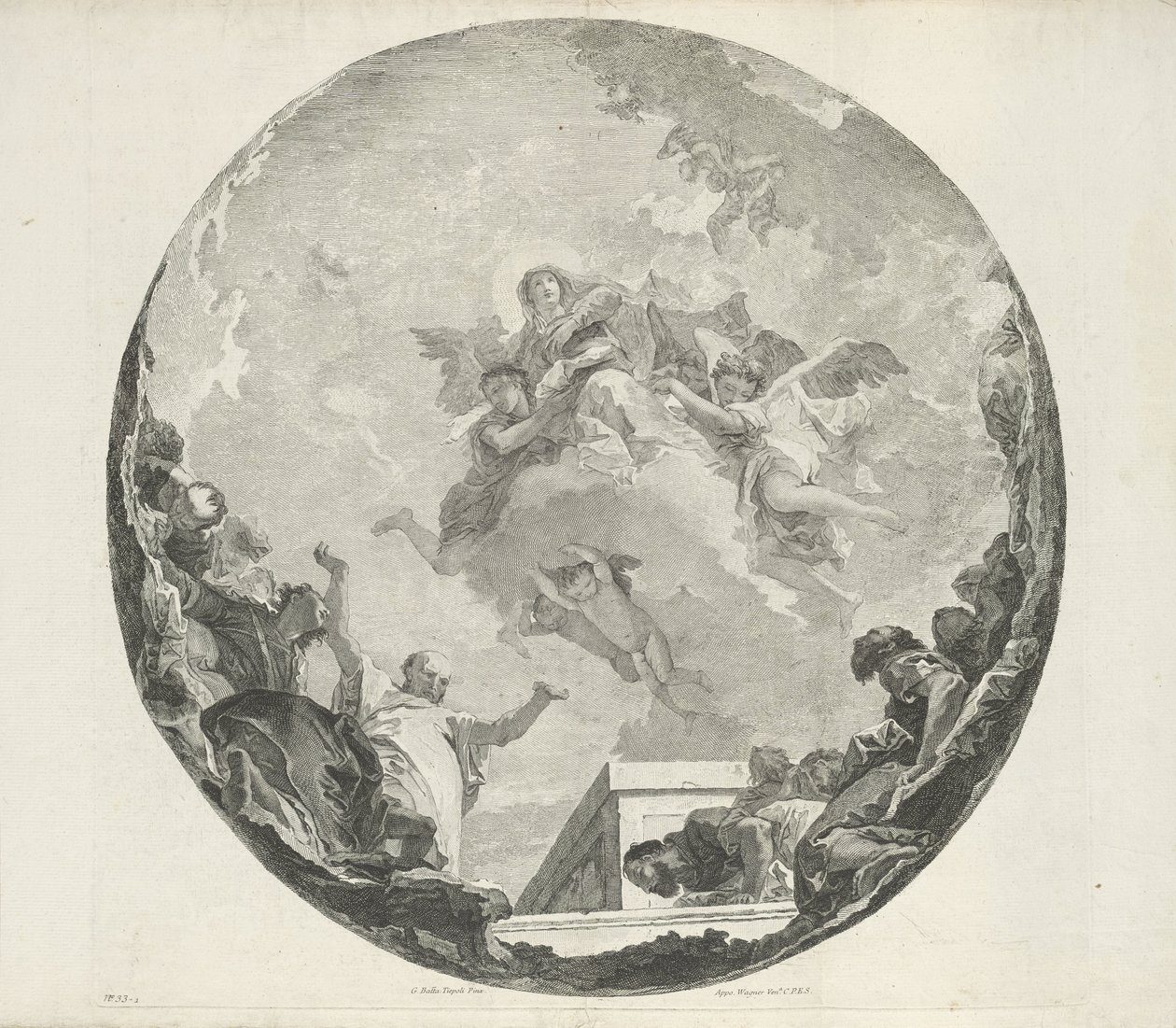 Himmelfahrt Mariens von Francesco Bartolozzi (attributed to)