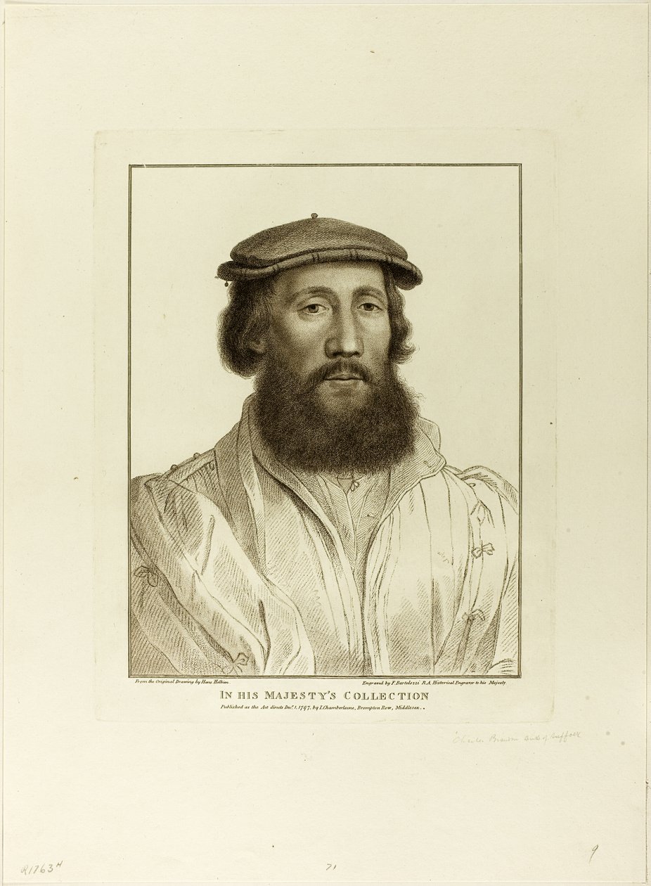 Charles Brandon, Herzog von Suffolk von Francesco Bartolozzi