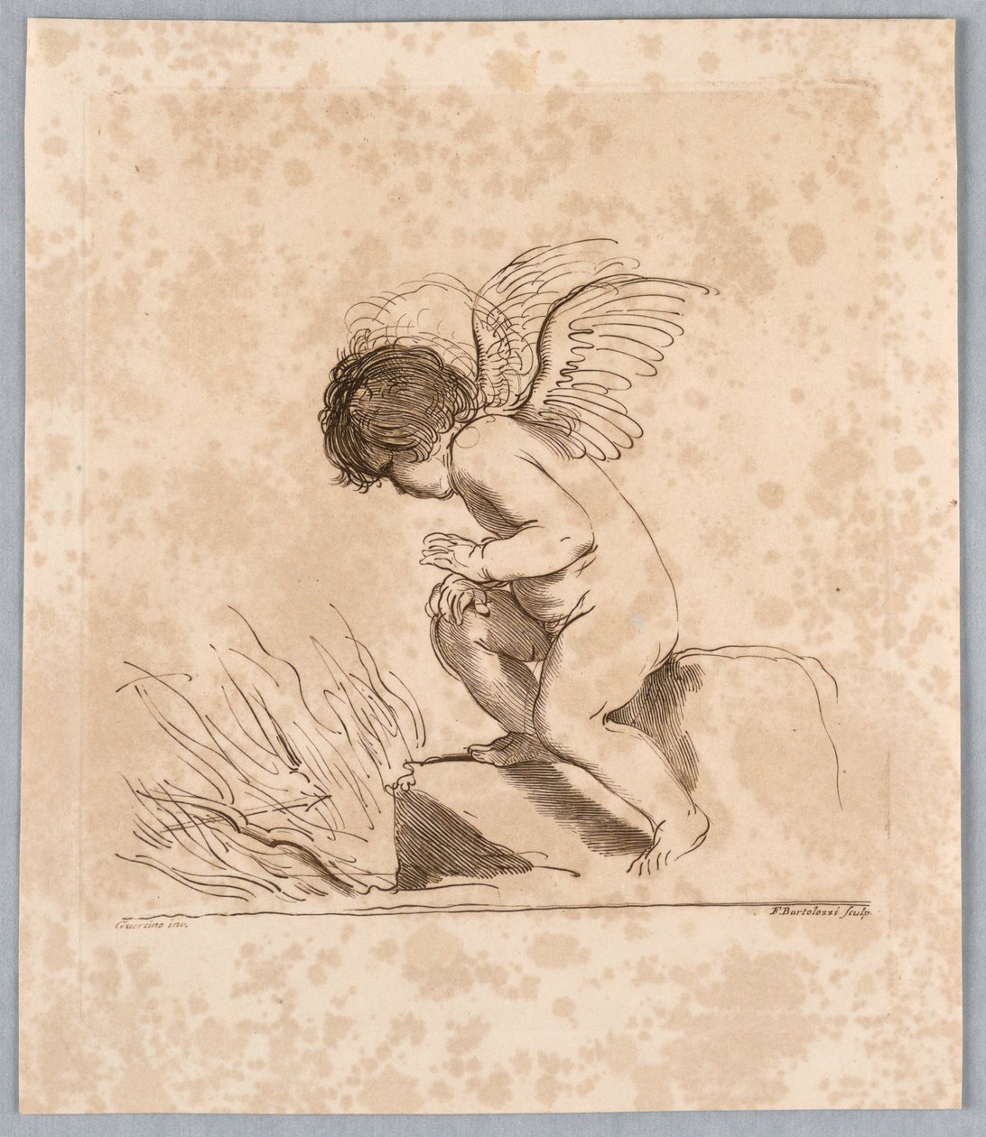 Amor mit einem Pfeil von Francesco Bartolozzi