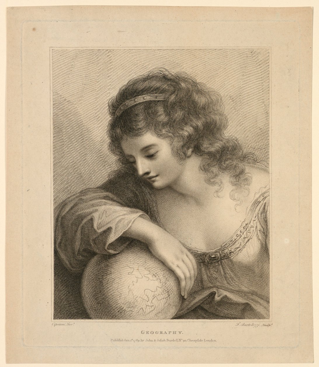 Geographie von Francesco Bartolozzi
