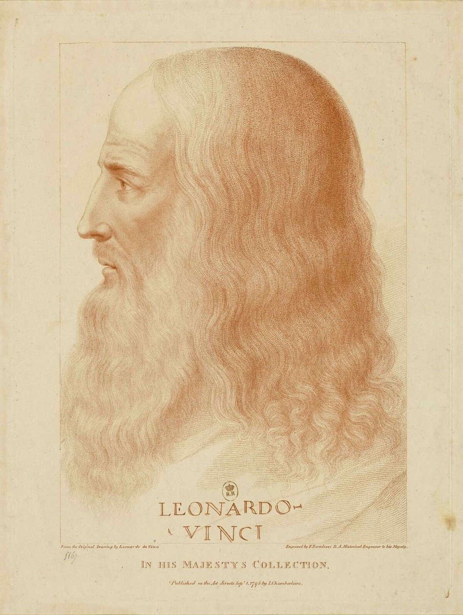 Leonardo da Vinci, 1795 von Francesco Bartolozzi