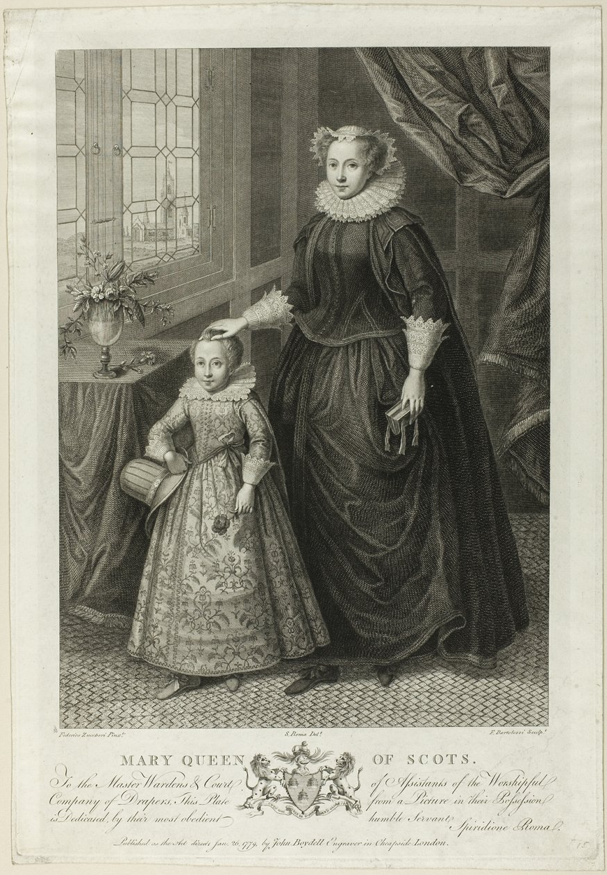 Maria Stuart, Königin von Schottland von Francesco Bartolozzi