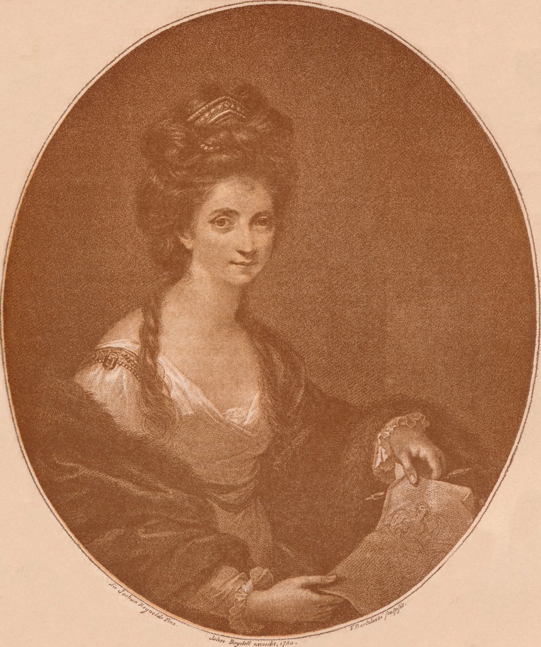 Porträt von Angelica Kauffman, um 1777 1904 von Francesco Bartolozzi