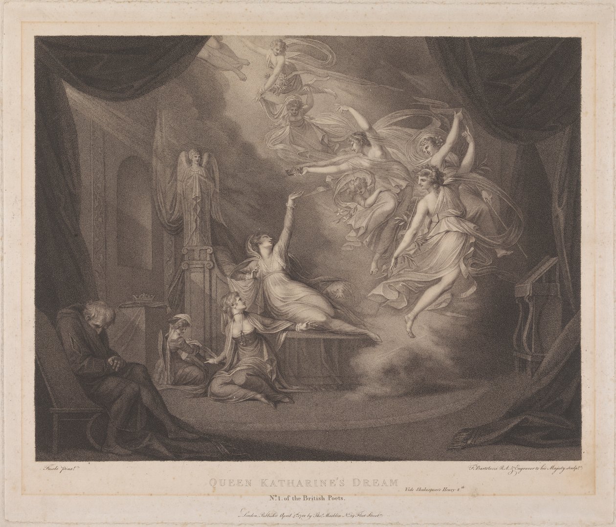 Königin Katherines Traum - "Heinrich VIII" von Francesco Bartolozzi