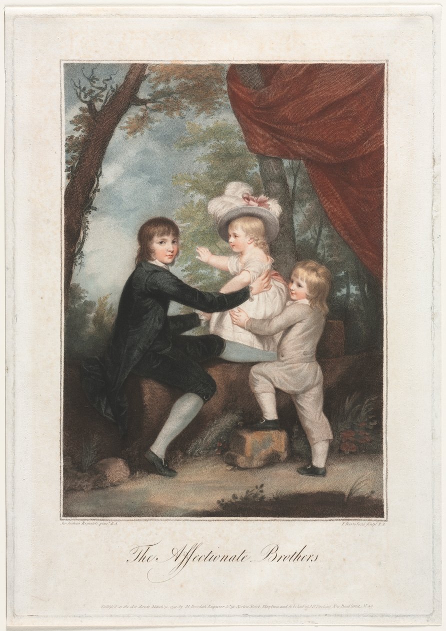 Die liebevollen Brüder (Die Lamm-Kinder) von Francesco Bartolozzi