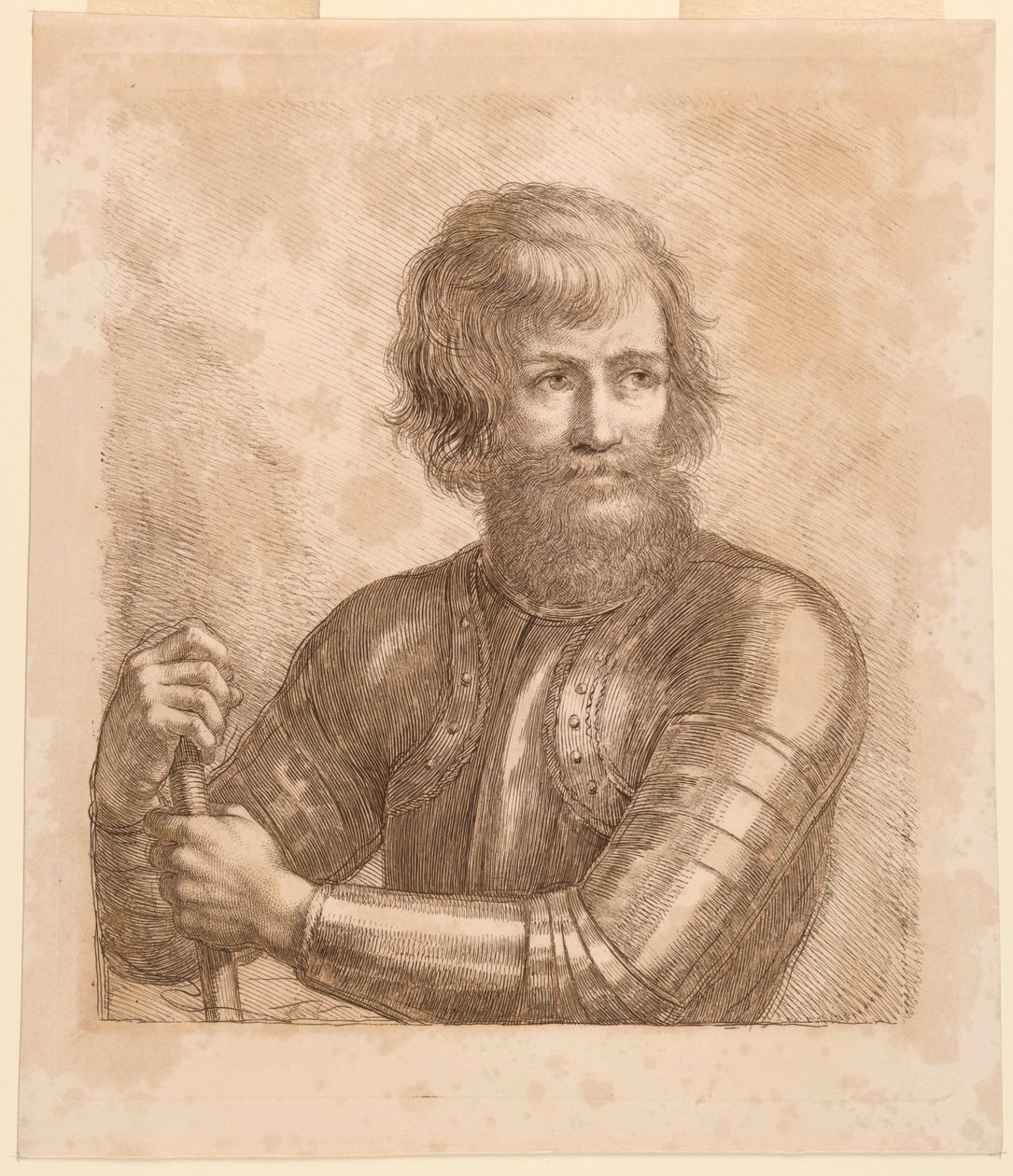 Krieger mit einem Knüppel von Francesco Bartolozzi