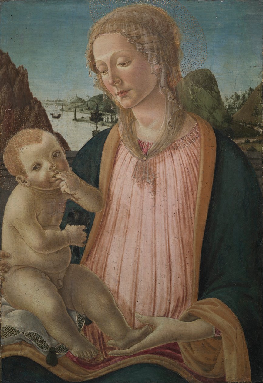 Madonna mit Kind, ca. 1475-1480 von Francesco Botticini