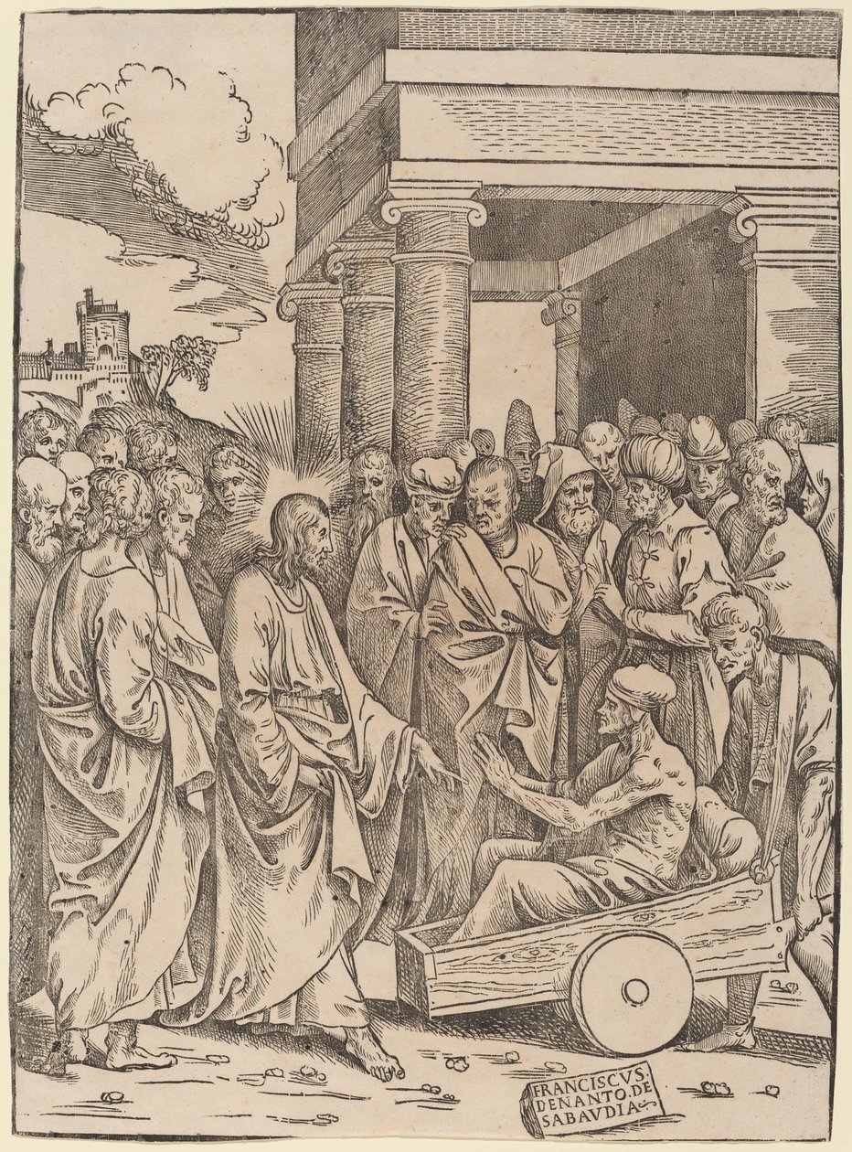 Die Auferweckung des Lazarus von Francesco Denanto