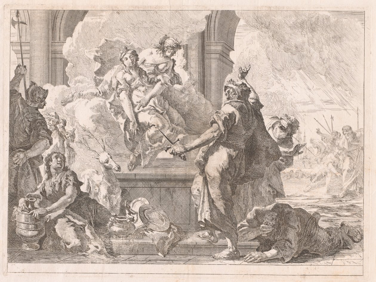 Das Opfer der Iphigenie von Francesco Fontebasso