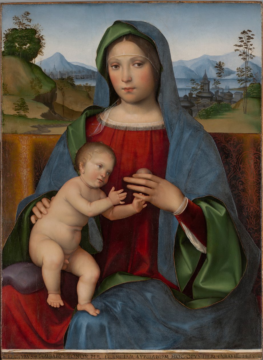 Jungfrau und Kind: Die Gambaro-Madonna von Francesco Francia