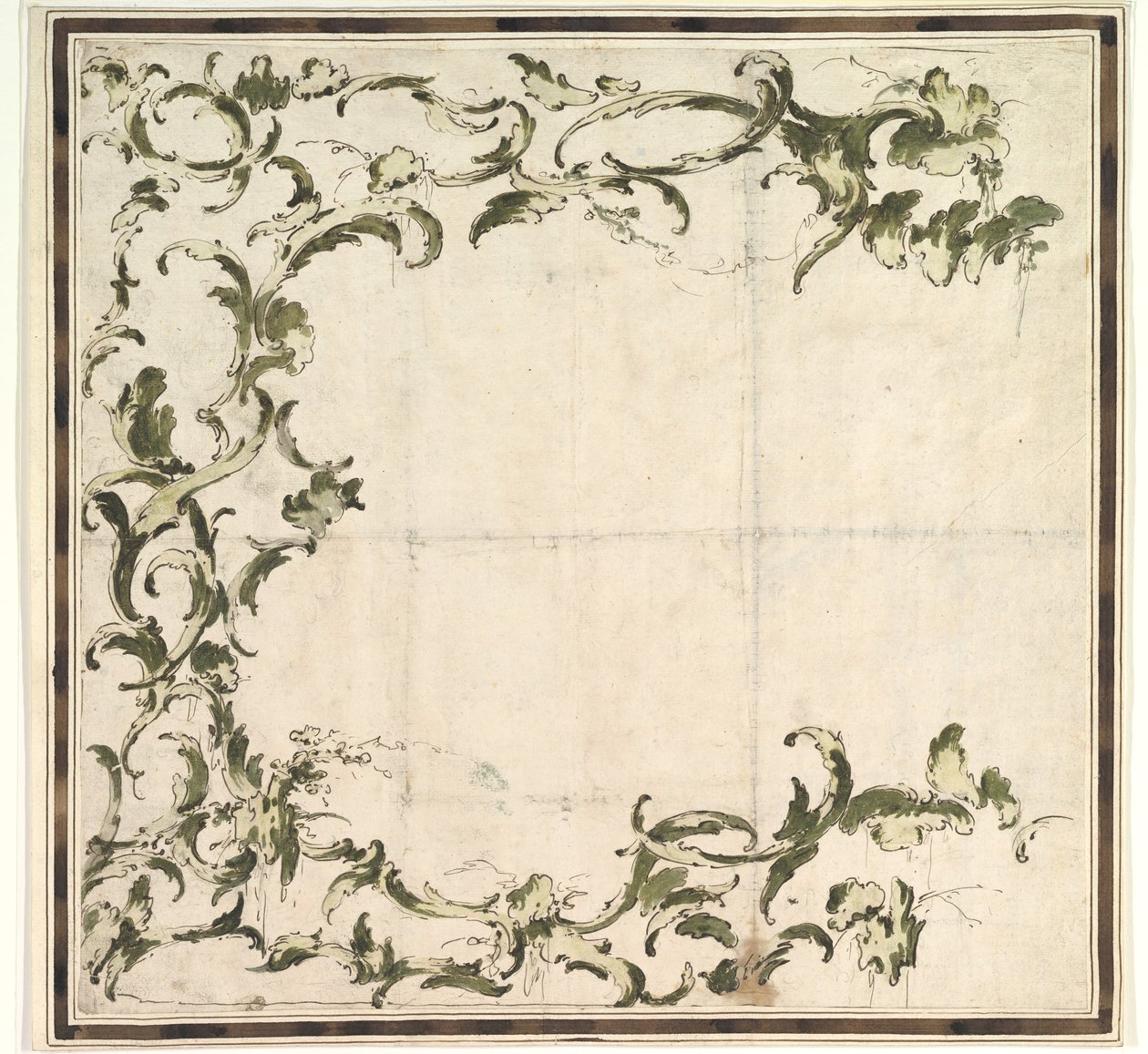 Entwurf für ein Rahmungsmotiv, 1712-93 von Francesco Guardi.