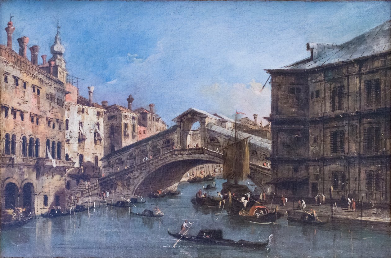 Ponte di Rialto von Francesco Guardi