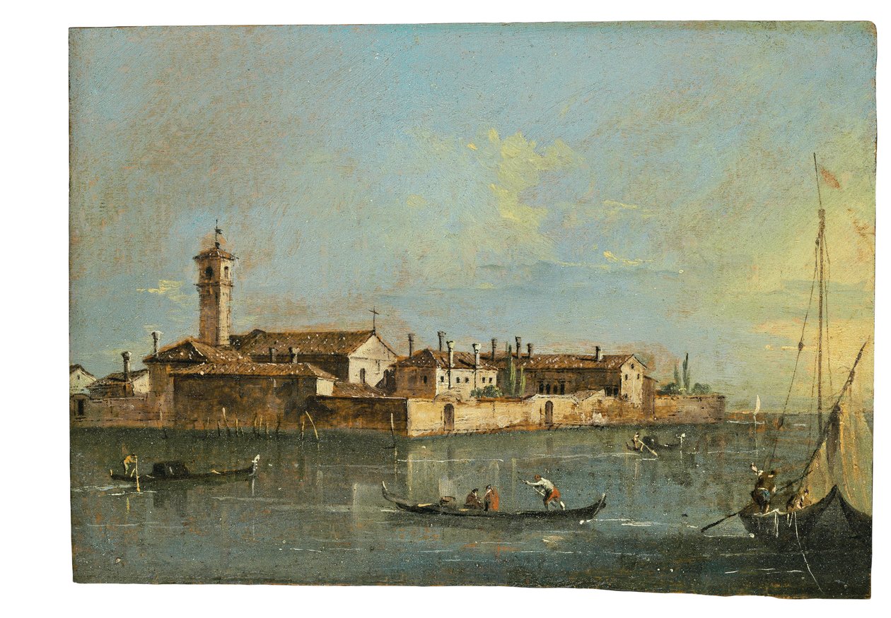 Die Insel Lazzaretto Vecchio, Venedig von Francesco Guardi