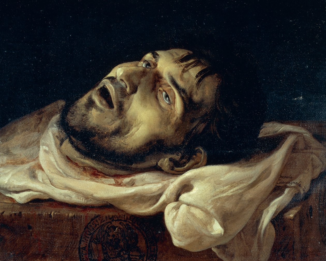 Kopf des Grafen von Carmagnola von Francesco Hayez