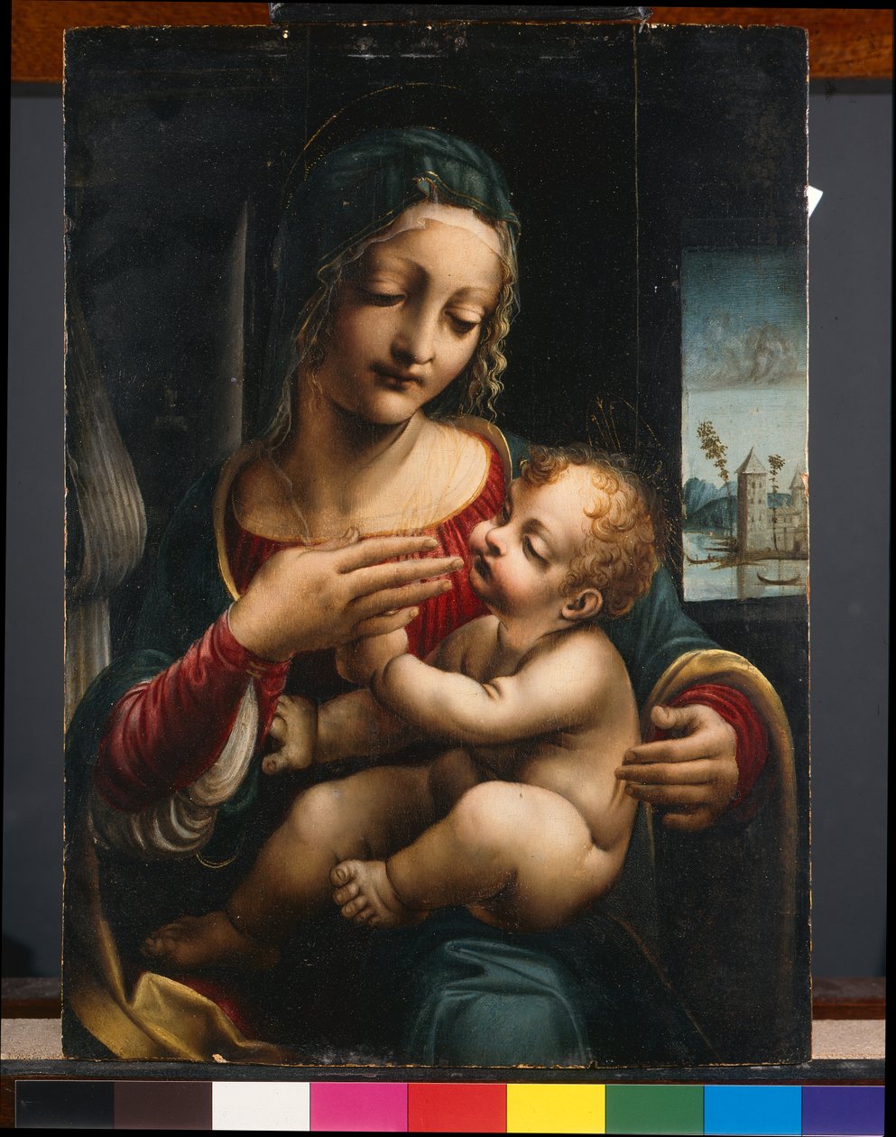 Jungfrau und Kind, ca. 1490-1500 von Francesco Napoletano