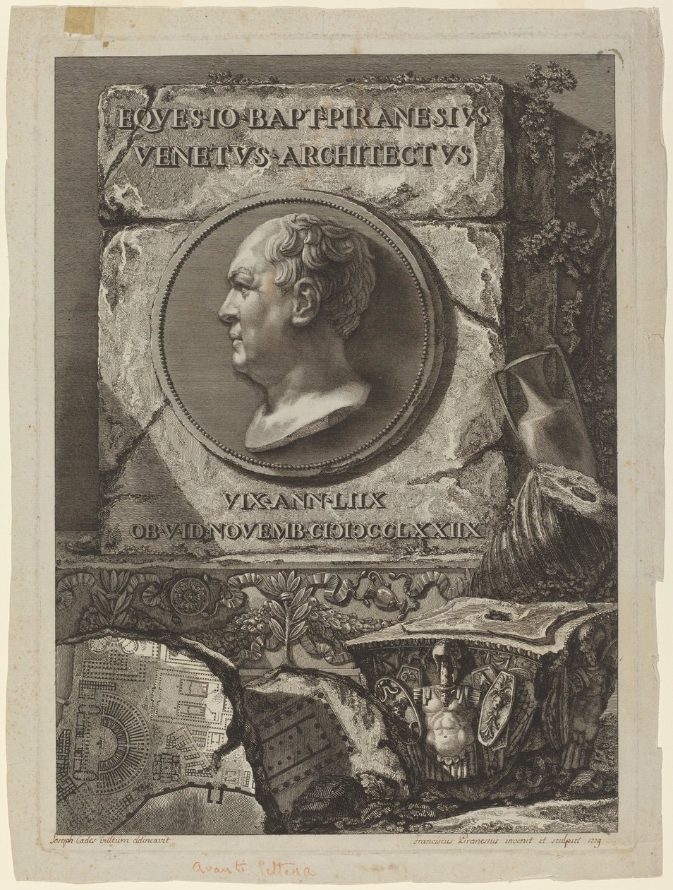 Giovanni Battista Piranesi von Francesco Piranesi