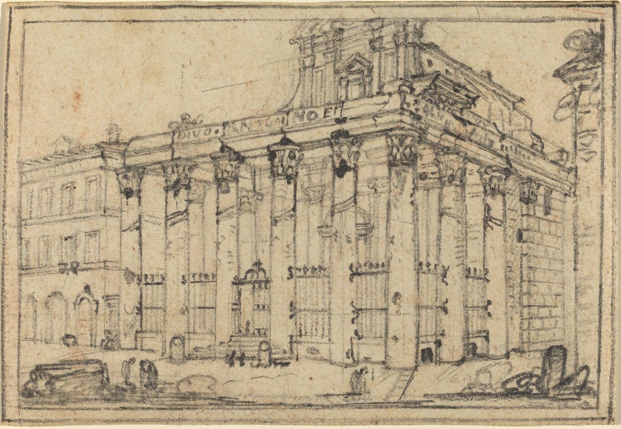 Der Tempel des Antoninus und Faustina von Francesco Piranesi