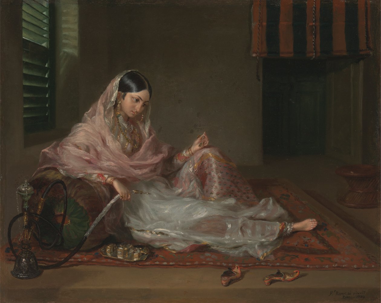 Muslimische Dame im Liegen von Francesco Renaldi