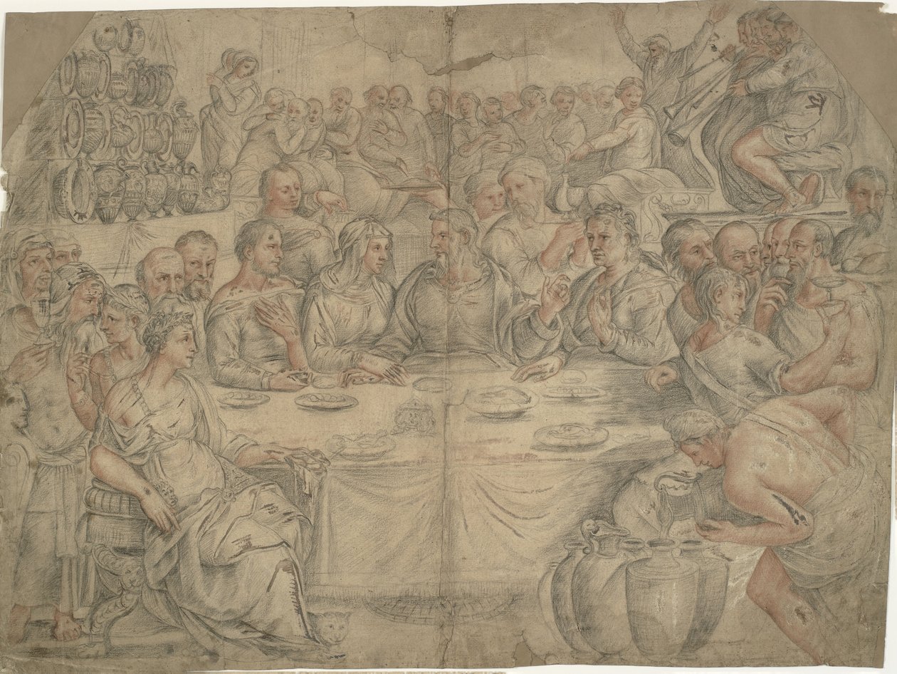 Die Hochzeit zu Kana von Francesco Salviati