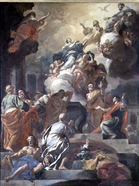 Die Himmelfahrt der Jungfrau Maria von Francesco Solimena