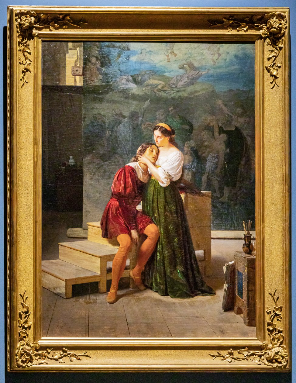 Raffael und Fornarina von Francesco Valaperta