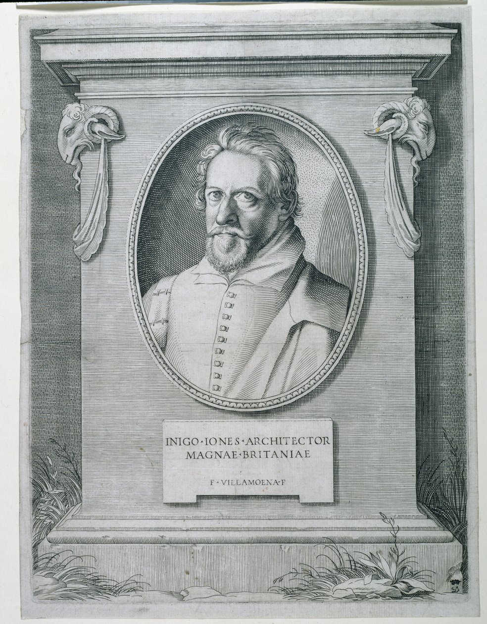 Inigo Jones (Gravur) von Francesco Villamena