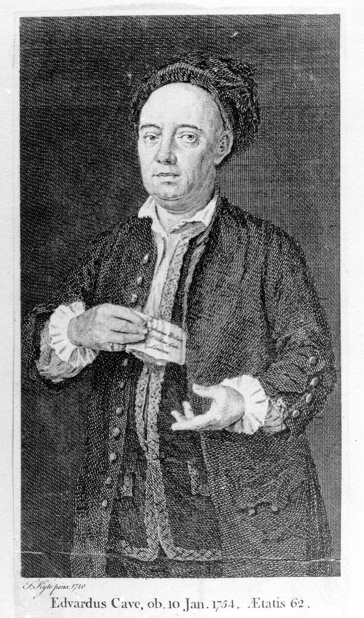 Edward Cave, gedruckt 1754 von Francis Kyte