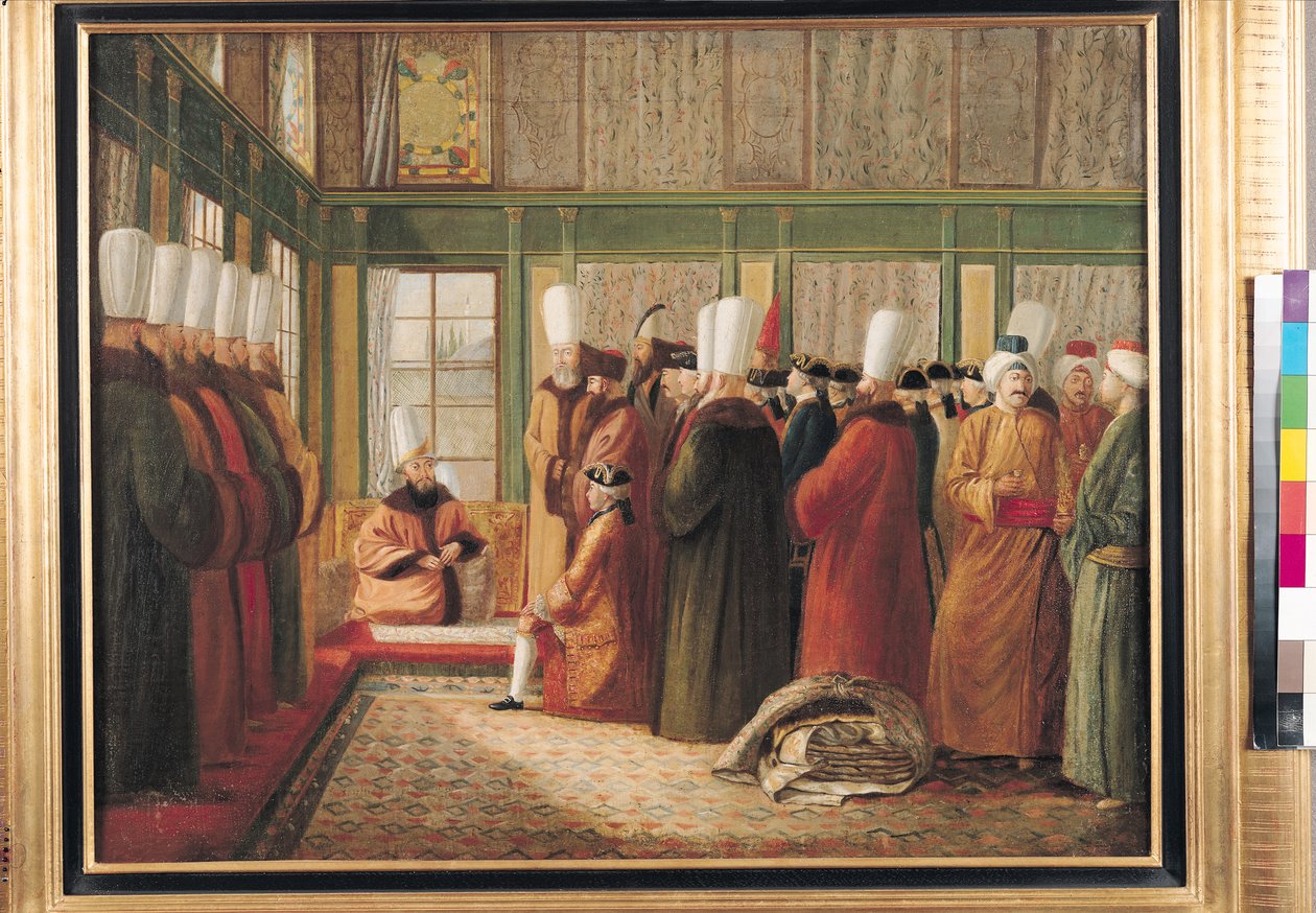 Empfang des französischen Botschafters durch den Großwesir in Konstantinopel von Francis Smith