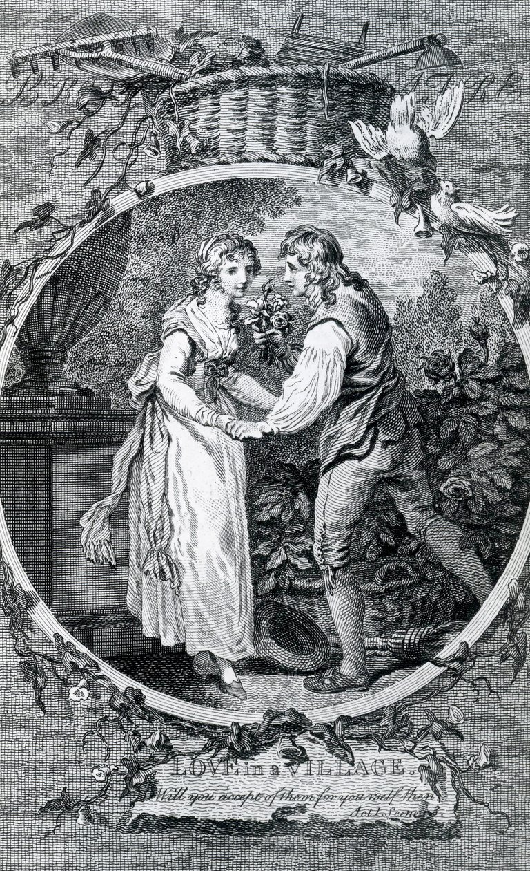 Liebe in einem Dorf, 1791 von Francis Wheatley