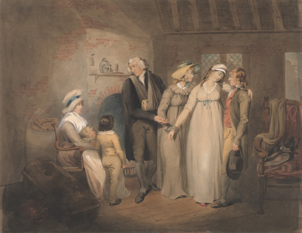 Olivia kehrt zu ihrer Familie zurück von Francis Wheatley