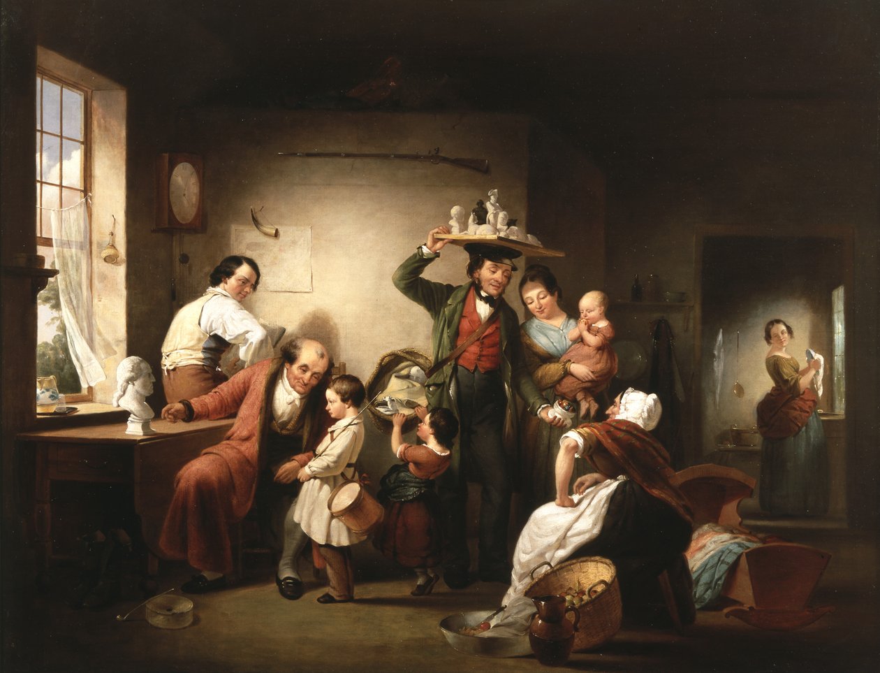 Der Bildverkäufer, ca. 1844 von Francis William Edmonds