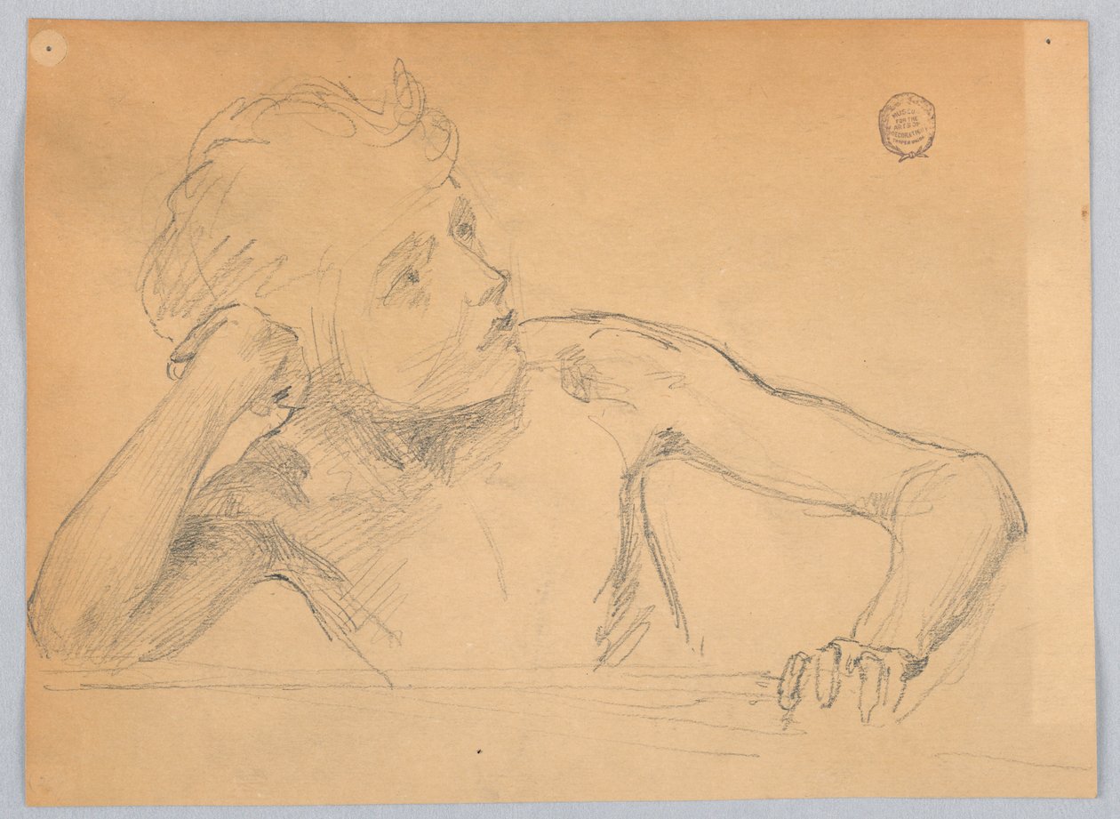 Figurenstudie von Francis Augustus Lathrop