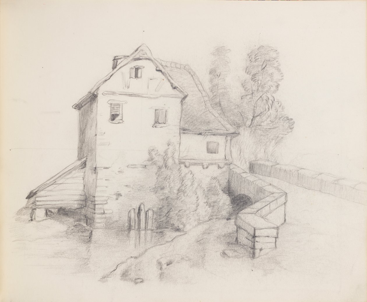 Mühlenhaus an einem Bach von Francis Augustus Lathrop