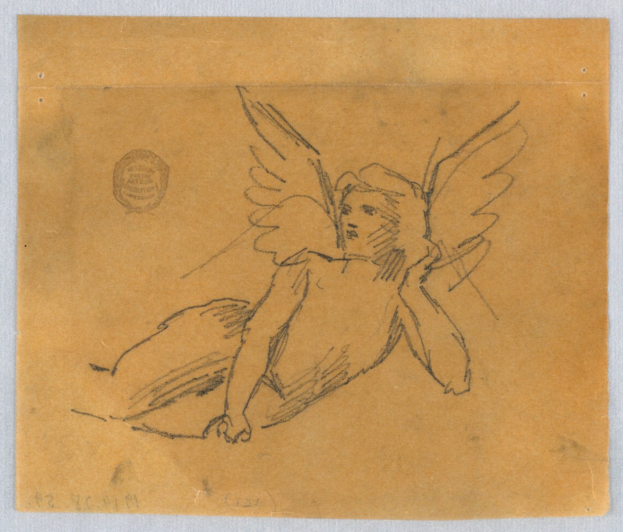 Skizze für Putto von Francis Augustus Lathrop