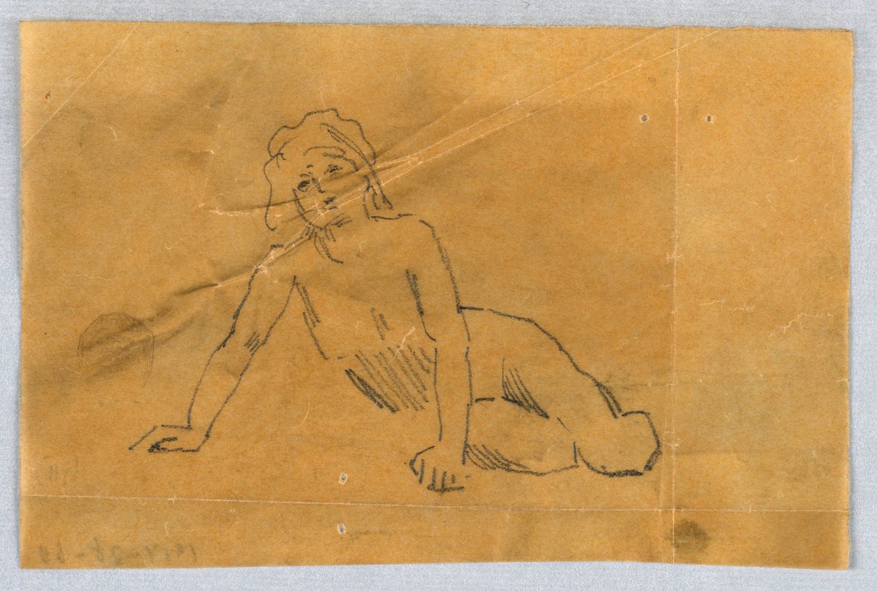 Skizze für Putto von Francis Augustus Lathrop