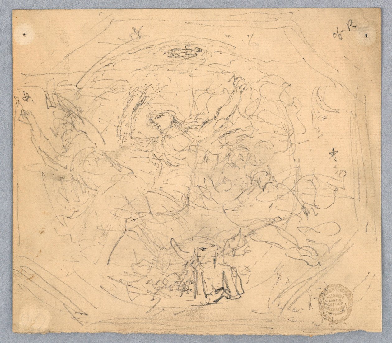 Studie für "Zodiac" von Francis Augustus Lathrop