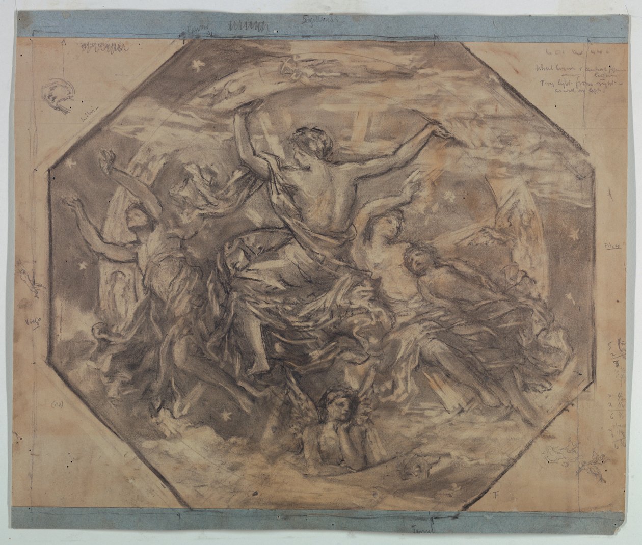 Studie für "Zodiac" von Francis Augustus Lathrop