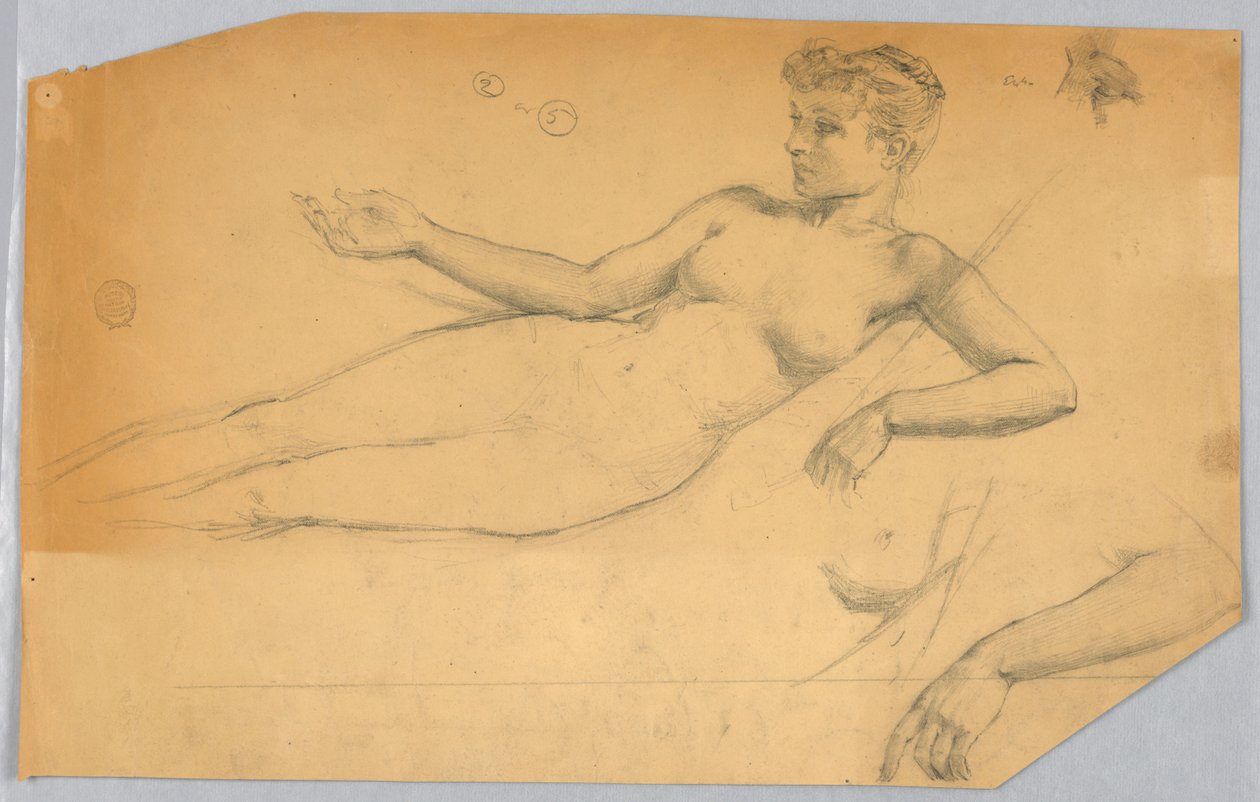 Studie einer nackten Figur von Francis Augustus Lathrop