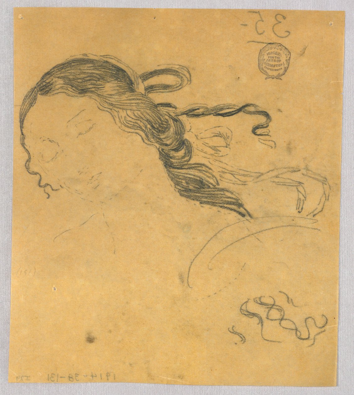 Studie des Frauenhaars von Francis Augustus Lathrop
