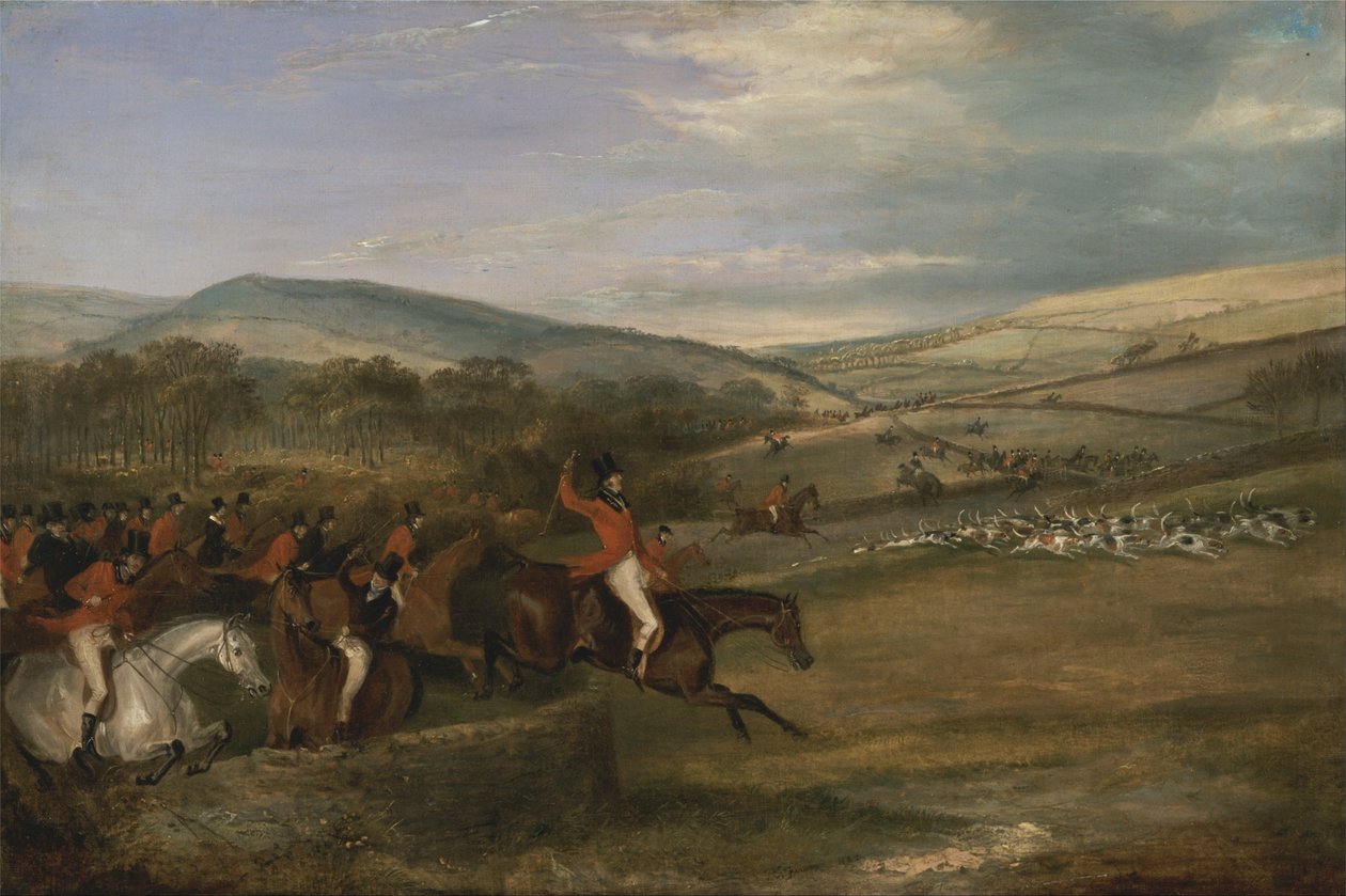 Die Berkeley-Jagd, 1842: Volle Jagd von Francis Calcraft Turner