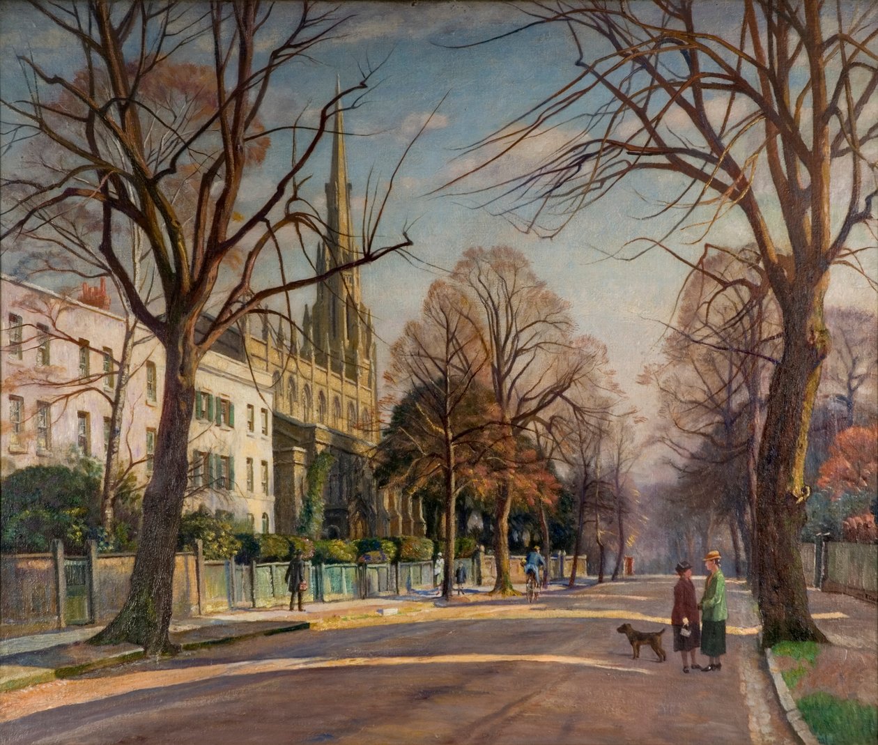 Frühling in den Vororten von Francis Dodd
