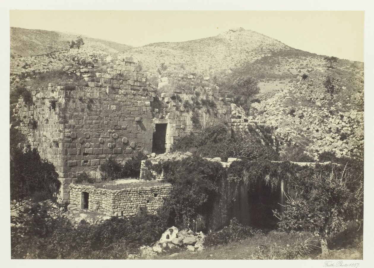 Banias, das antike Caesaria, Philippi von Francis Frith