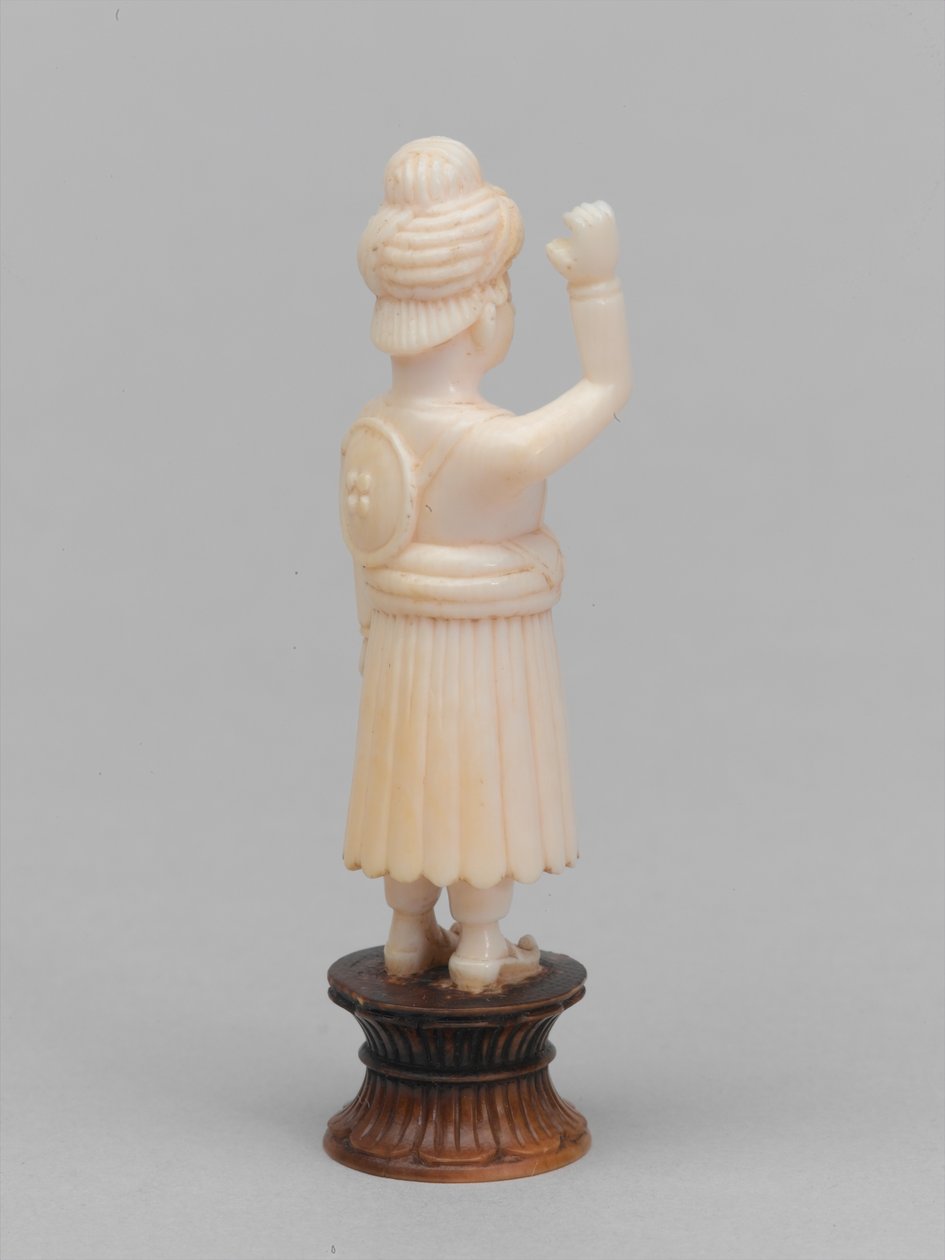 Schwarzer Bauer, Schachfigur, Indien von Francis Frith