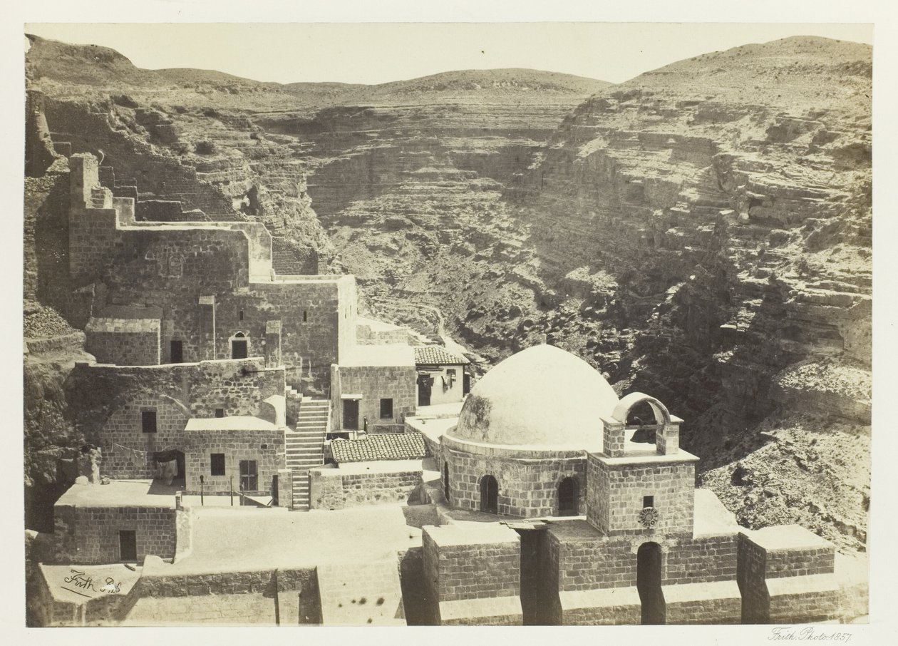 Kloster Mar-Saba, nahe Jerusalem von Francis Frith