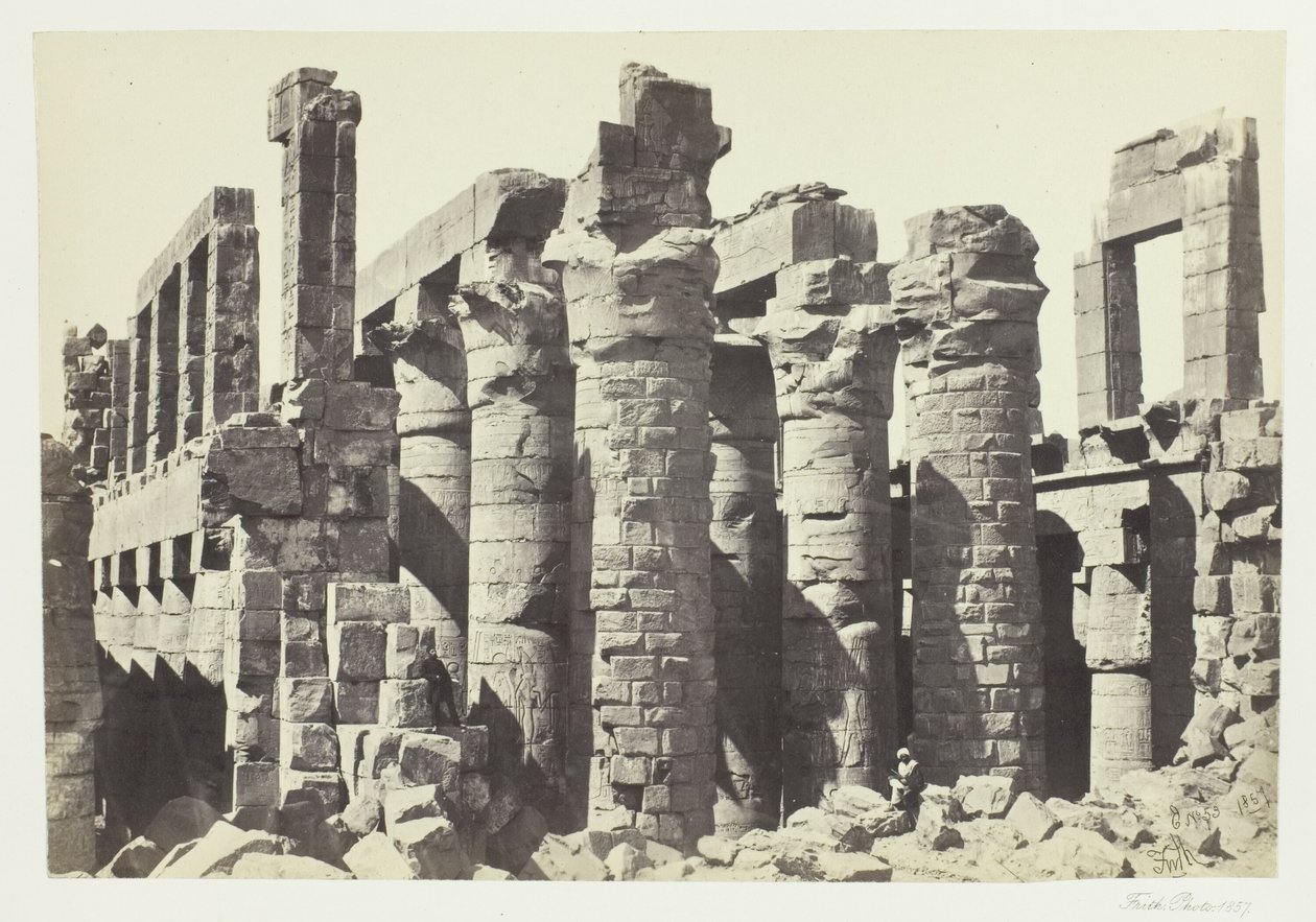Säulensaal, Karnak von Francis Frith