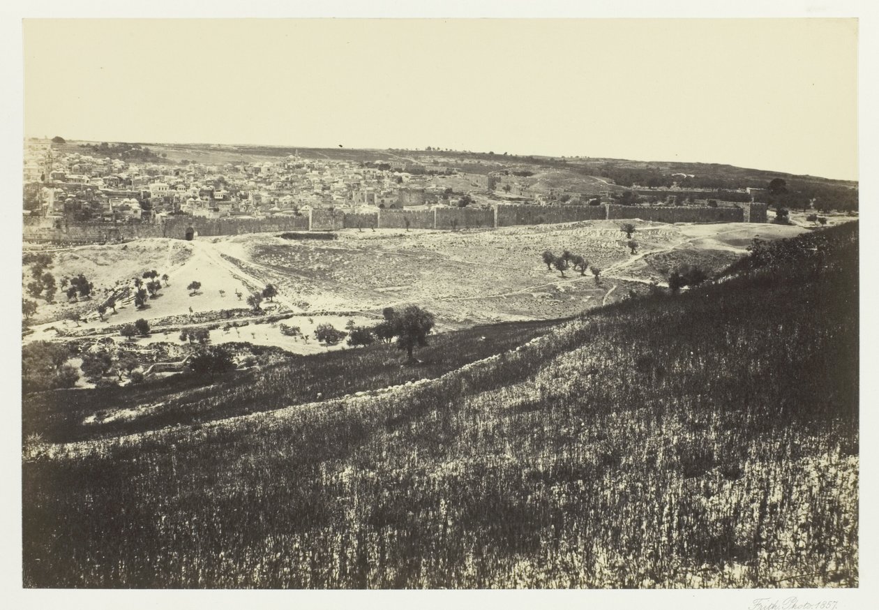 Jerusalem, vom Ölberg, Nr. 2 von Francis Frith