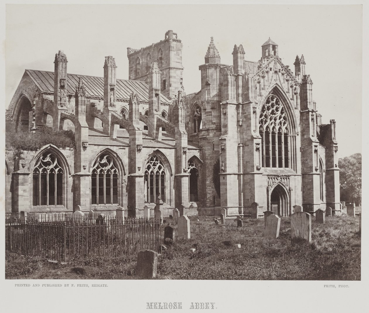 Melrose Abbey, ca. 1857 von Francis Frith