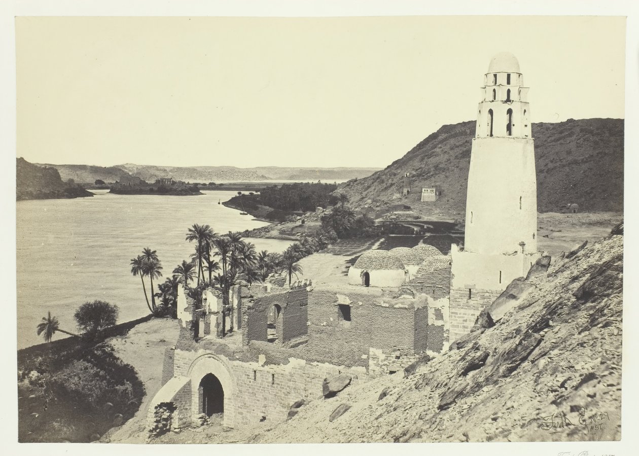 Ruinierte Moschee in der Nähe von Philä von Francis Frith